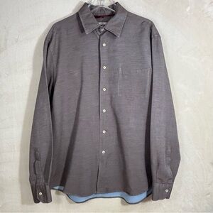 Thomas Mason 100% Luxury Cotton Men's Long-Sleeve Button-Down Shirt Size L